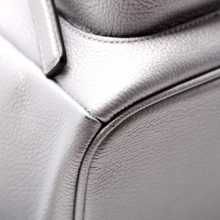 Load image into Gallery viewer, MCM Stark Medium Leather Backpack Bag Silver
