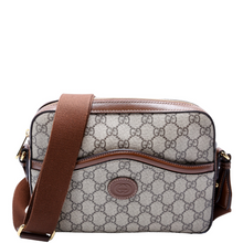 Load image into Gallery viewer, Gucci Interlocking GG Coated Canvas Messenger Bag Brown
