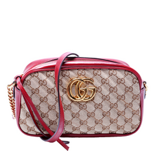 Load image into Gallery viewer, Gucci Marmont Small Canvas Camera Bag Brown
