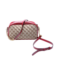 Load image into Gallery viewer, Gucci Marmont Small Canvas Camera Bag Brown
