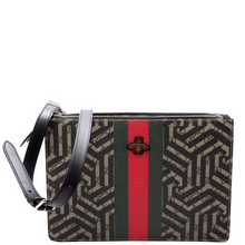 Load image into Gallery viewer, Gucci GG Supreme Monogram Caleido Web Leather Messenger Bag Multicolor
