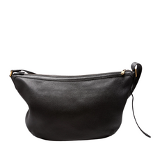 Load image into Gallery viewer, Gucci Half Moon Logo Calfskin Leather Shoulder Bag Black
