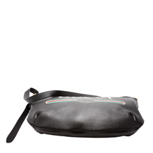 Load image into Gallery viewer, Gucci Half Moon Logo Calfskin Leather Shoulder Bag Black
