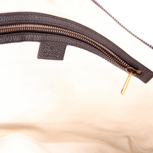 Load image into Gallery viewer, Gucci Half Moon Logo Calfskin Leather Shoulder Bag Black
