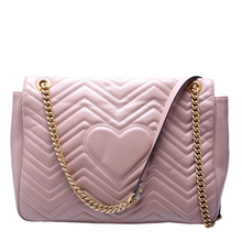 Load image into Gallery viewer, Gucci Marmont Large Leather Shoulder Bag Beige
