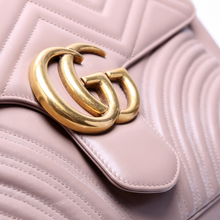 Load image into Gallery viewer, Gucci Marmont Large Leather Shoulder Bag Beige
