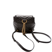 Load image into Gallery viewer, Gucci Marmont Mini Leather Backpack Bag Black
