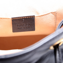 Load image into Gallery viewer, Gucci Marmont Mini Leather Backpack Bag Black
