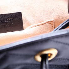 Load image into Gallery viewer, Gucci Marmont Mini Leather Backpack Bag Black
