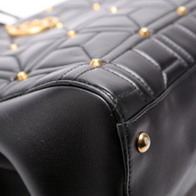 Load image into Gallery viewer, Gucci Marmont leather Studded Top Handle Bag Black
