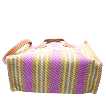 Load image into Gallery viewer, Gucci Jute Fabric Tote Bag Small Multicolor
