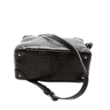 Load image into Gallery viewer, Gucci GG Embossed Calfskin Square Messenger Bag Black
