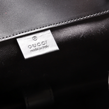 Load image into Gallery viewer, Gucci GG Supreme Monogram Calfskin Web Double Buckle Backpack Bag Black
