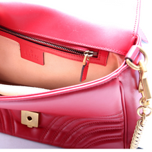 Load image into Gallery viewer, Gucci Marmont Small Leather Top Handle Bag Red
