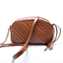 Load image into Gallery viewer, Gucci Marmont Small Leather Camera Crossbody Bag Brown
