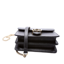 Load image into Gallery viewer, Gucci Interlocking Small Leather Crossbody Bag Black
