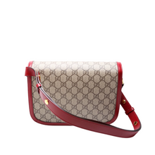 Load image into Gallery viewer, Gucci Horsebit 1955 GG Supreme Monogram Shoulder Bag Red
