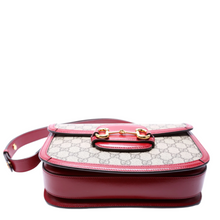 Load image into Gallery viewer, Gucci Horsebit 1955 GG Supreme Monogram Shoulder Bag Red
