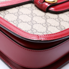 Load image into Gallery viewer, Gucci Horsebit 1955 GG Supreme Monogram Shoulder Bag Red
