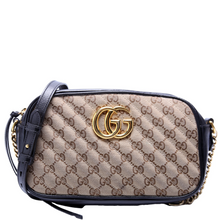 Load image into Gallery viewer, Gucci Marmont Small Canvas Camera Bag Tan
