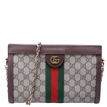 Load image into Gallery viewer, Gucci GG Supreme Ophidia Small Chain Shoulder Bag Brown
