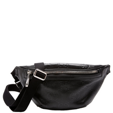 Load image into Gallery viewer, Gucci GG Embossed Leather Belt Bag Black
