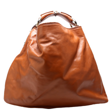 Load image into Gallery viewer, Gucci Horsebit Leather Hobo Bag Brown
