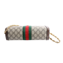 Load image into Gallery viewer, Gucci GG Supreme Ophidia Canvas Small Chain Shoulder Bag Brown
