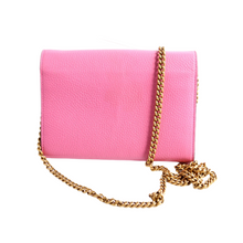 Load image into Gallery viewer, Gucci Marmont Calfskin Leather Chain Wallet Pink
