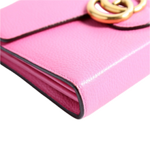 Load image into Gallery viewer, Gucci Marmont Calfskin Leather Chain Wallet Pink
