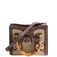 Load image into Gallery viewer, Gucci Jumbo GG Canvas Diana Mini Tote Bag Brown
