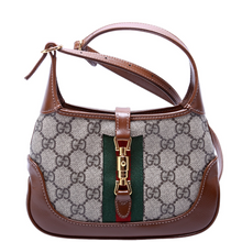 Load image into Gallery viewer, Gucci Mini Jackie 1961 Canvas Hobo Bag Brown
