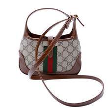 Load image into Gallery viewer, Gucci Mini Jackie 1961 Canvas Hobo Bag Brown
