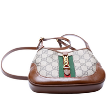 Load image into Gallery viewer, Gucci Mini Jackie 1961 Canvas Hobo Bag Brown
