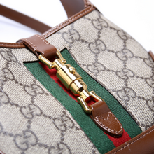 Load image into Gallery viewer, Gucci Mini Jackie 1961 Canvas Hobo Bag Brown
