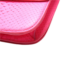 Load image into Gallery viewer, Celine Classic Box Bag Python Leather Medium Pink
