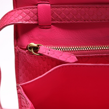 Load image into Gallery viewer, Celine Classic Box Bag Python Leather Medium Pink
