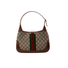 Load image into Gallery viewer, Gucci Mini Jackie 1961 GG Supreme canvas Hobo Bag Brown
