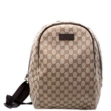 Load image into Gallery viewer, Gucci GG Canvas Travel Backpack Bag Brown
