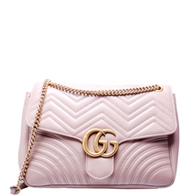 Load image into Gallery viewer, Gucci Marmont Large leather Shoulder Bag Tan
