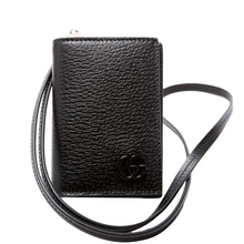 Load image into Gallery viewer, Gucci GG Marmont Monochrome Leather Card Case Black
