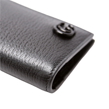 Load image into Gallery viewer, Gucci GG Marmont Monochrome Leather Card Case Black
