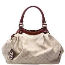 Load image into Gallery viewer, Gucci Sukey GG Canvas Medium Tote Bag Beige
