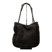 Load image into Gallery viewer, Chanel Mademoiselle Shearling Quilted Tote 9M Black
