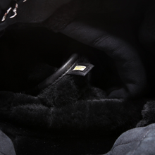 Load image into Gallery viewer, Chanel Mademoiselle Shearling Quilted Tote 9M Black
