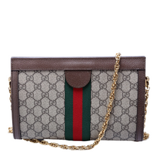 Load image into Gallery viewer, Gucci GG Supreme Ophidia Small Chain Shoulder Bag Brown
