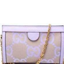 Load image into Gallery viewer, Gucci Ophidia Jumbo GG Canvas Small Shoulder Bag Purple
