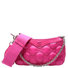 Load image into Gallery viewer, Gucci GG Nylon/Leather Shoulder Bag Pink
