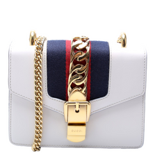 Load image into Gallery viewer, Gucci Sylvie Mini Leather Shoulder Bag Cream
