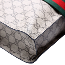 Load image into Gallery viewer, Gucci GG Supreme Web Vertical Tote Bag Brown
